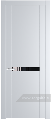Дверь со стеклом ProfilDoors 1.4P Lacobel Черный лак (Вайт (RAL 110 96 02))
