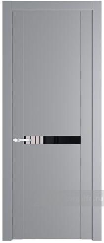 Дверь со стеклом ProfilDoors 1.4P Lacobel Черный лак (Смоки (RAL 870-02))