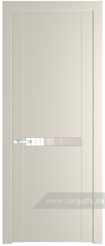 Дверь со стеклом ProfilDoors 1.4P Lacobel Перламутровый лак (Кремовая Магнолия (RAL 120-04))