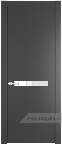 Дверь со стеклом ProfilDoors 1.4P Лак классик (Графит (Pantone 425С))