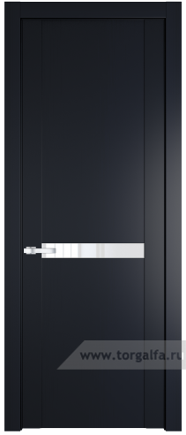 Дверь со стеклом ProfilDoors 1.4P Лак классик (Нэви Блу (RAL 7016))