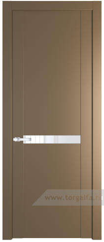 Дверь со стеклом ProfilDoors 1.4P Лак классик (Перламутр золото)