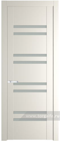 Дверь со стеклом ProfilDoors 1.6P Матовое (Перламутр белый)
