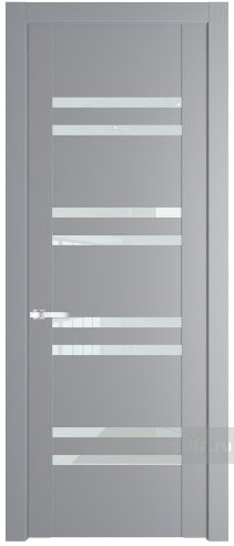 Дверь со стеклом ProfilDoors 1.6P Белый триплекс (Смоки (RAL 870-02))