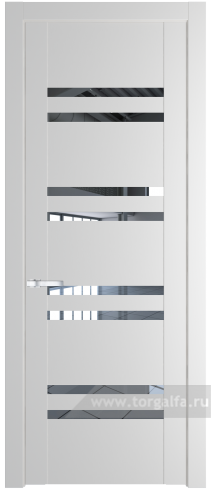 Дверь со стеклом ProfilDoors 1.6P Прозрачное (Крем Вайт (RAL 120-02))