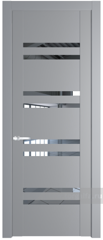 Дверь со стеклом ProfilDoors 1.6P Прозрачное (Смоки (RAL 870-02))
