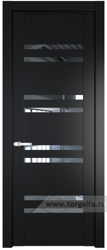 Дверь со стеклом ProfilDoors 1.6P Прозрачное (Блэк)