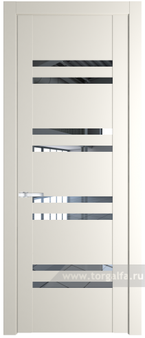 Дверь со стеклом ProfilDoors 1.6P Прозрачное (Перламутр белый)