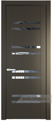 Дверь со стеклом ProfilDoors 1.6P Прозрачное (Перламутр бронза)