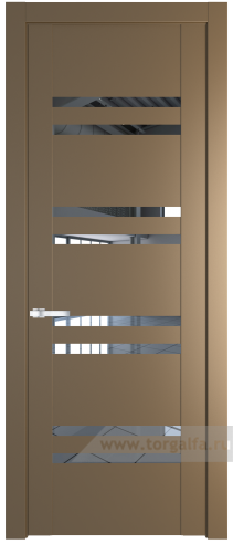 Дверь со стеклом ProfilDoors 1.6P Прозрачное (Перламутр золото)