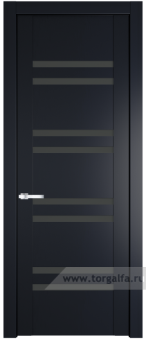 Дверь со стеклом ProfilDoors 1.6P Графит (Нэви Блу (RAL 7016))