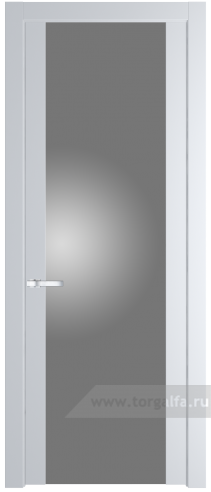 Дверь со стеклом ProfilDoors 1.7P Lacobel Серебряный лак (Вайт (RAL 110 96 02))
