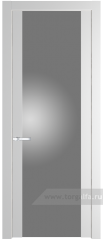 Дверь со стеклом ProfilDoors 1.7P Lacobel Серебряный лак (Крем Вайт (RAL 120-02))