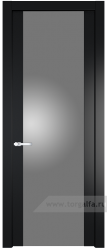 Дверь со стеклом ProfilDoors 1.7P Lacobel Серебряный лак (Блэк)