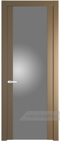 Дверь со стеклом ProfilDoors 1.7P Lacobel Серебряный лак (Перламутр золото)