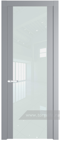 Дверь со стеклом ProfilDoors 1.7P Lacobel Белый лак (Смоки (RAL 870-02))