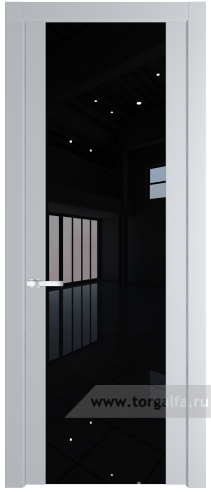 Дверь со стеклом ProfilDoors 1.7P Lacobel Черный лак (Лайт Грей (RAL 870-01))