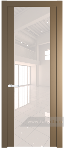 Дверь со стеклом ProfilDoors 1.7P Lacobel Перламутровый лак (Перламутр золото)