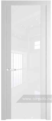 Дверь со стеклом ProfilDoors 1.7P Лак классик (Крем Вайт (RAL 120-02))