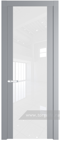 Дверь ProfilDoors Межкомнатная черная дверь 1.7P Лак классик (Смоки (RAL 870-02))