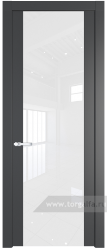 Дверь со стеклом ProfilDoors 1.7P Лак классик (Графит (Pantone 425С))