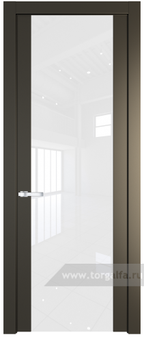 Дверь со стеклом ProfilDoors 1.7P Лак классик (Перламутр бронза)