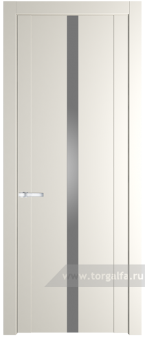 Дверь со стеклом ProfilDoors 1.8P Lacobel Серебряный лак (Перламутр белый)