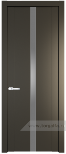Дверь со стеклом ProfilDoors 1.8P Lacobel Серебряный лак (Перламутр бронза)