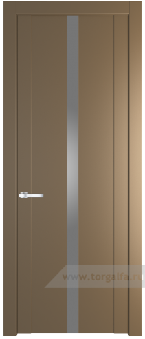 Дверь со стеклом ProfilDoors 1.8P Lacobel Серебряный лак (Перламутр золото)