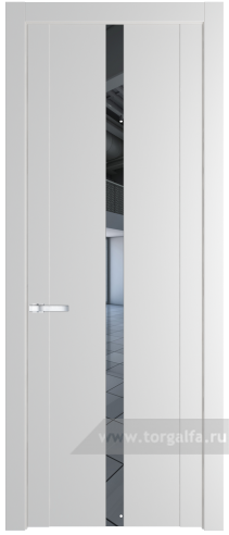 Дверь со стеклом ProfilDoors 1.8P Зеркало (Крем Вайт (RAL 120-02))