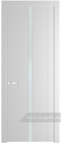 Дверь со стеклом ProfilDoors 1.8P Lacobel Белый лак (Крем Вайт (RAL 120-02))