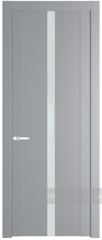 Дверь со стеклом ProfilDoors 1.8P Lacobel Белый лак (Смоки (RAL 870-02))