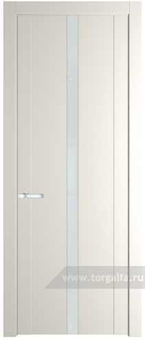 Дверь со стеклом ProfilDoors 1.8P Lacobel Белый лак (Перламутр белый)