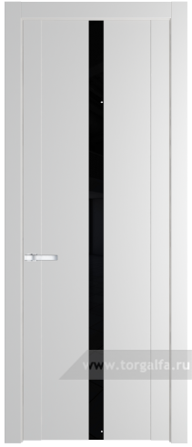 Дверь со стеклом ProfilDoors 1.8P Lacobel Черный лак (Крем Вайт (RAL 120-02))