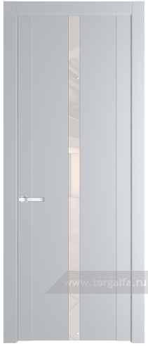 Дверь со стеклом ProfilDoors 1.8P Lacobel Перламутровый лак (Лайт Грей (RAL 870-01))