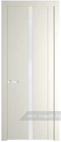 Дверь со стеклом ProfilDoors 1.8P Лак классик (Перламутр белый)