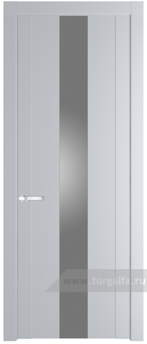 Дверь со стеклом ProfilDoors 1.9P Lacobel Серебряный лак (Лайт Грей (RAL 870-01))
