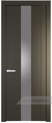 Дверь со стеклом ProfilDoors 1.9P Lacobel Серебряный лак (Перламутр бронза)