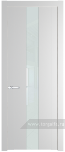 Дверь со стеклом ProfilDoors 1.9P Lacobel Белый лак (Крем Вайт (RAL 120-02))