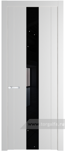 Дверь со стеклом ProfilDoors 1.9P Lacobel Черный лак (Крем Вайт (RAL 120-02))
