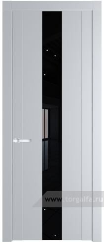 Дверь со стеклом ProfilDoors 1.9P Lacobel Черный лак (Лайт Грей (RAL 870-01))