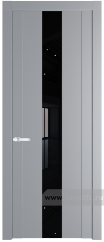Дверь со стеклом ProfilDoors 1.9P Lacobel Черный лак (Смоки (RAL 870-02))
