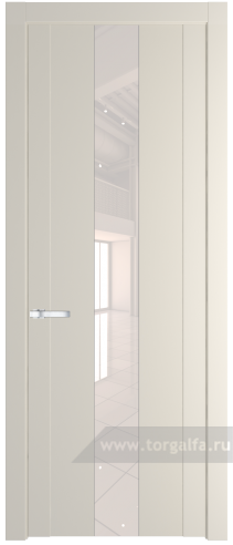Дверь со стеклом ProfilDoors 1.9P Lacobel Перламутровый лак (Кремовая Магнолия (RAL 120-04))