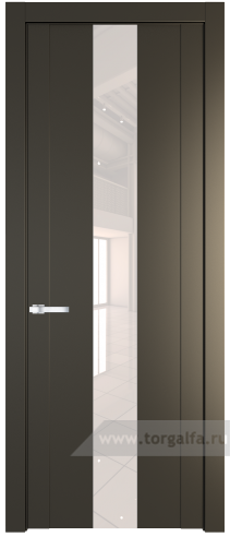 Дверь со стеклом ProfilDoors 1.9P Lacobel Перламутровый лак (Перламутр бронза)