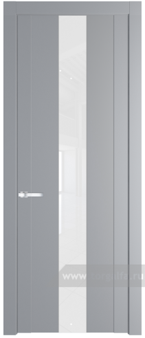 Дверь со стеклом ProfilDoors 1.9P Лак классик (Смоки (RAL 870-02))