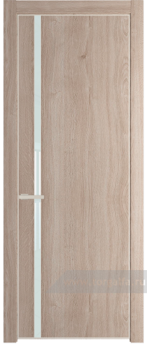 Дверь со стеклом ProfilDoors 21NE Lacobel Белый лак с кромкой Вайт (Дуб Сонома)