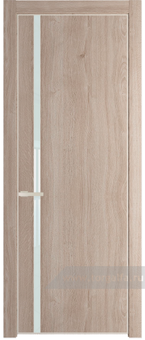 Дверь со стеклом ProfilDoors 21NE Lacobel Белый лак с кромкой Крем Магнолия (Дуб Сонома)
