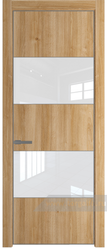 Дверь со стеклом ProfilDoors 22NE Лак классик с кромкой Смоки (Дуб Карамель)