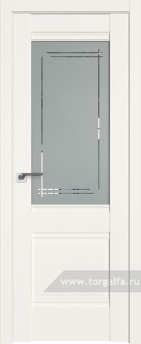 Дверь со стеклом ProfilDoors 2U Мадрид (ДаркВайт)