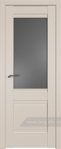 Дверь со стеклом ProfilDoors 2U Графит (Санд)